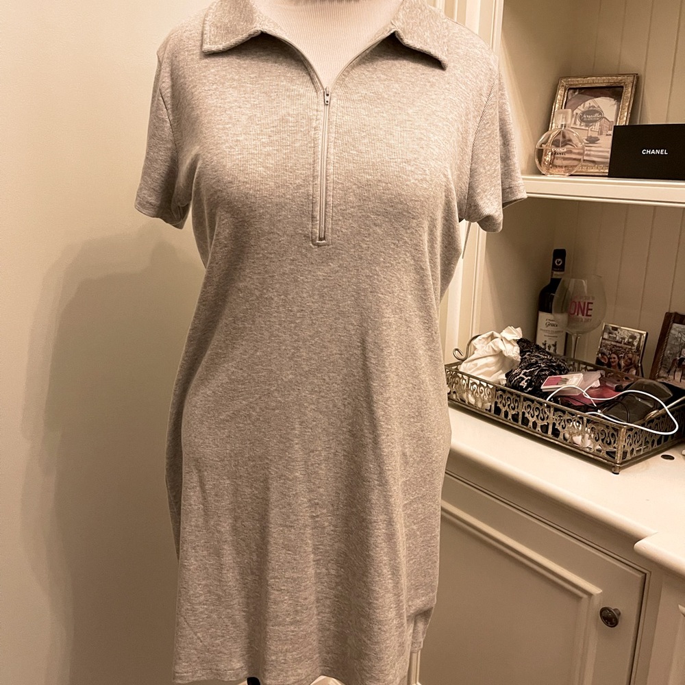 BP Zip Collar T-shirt Dress